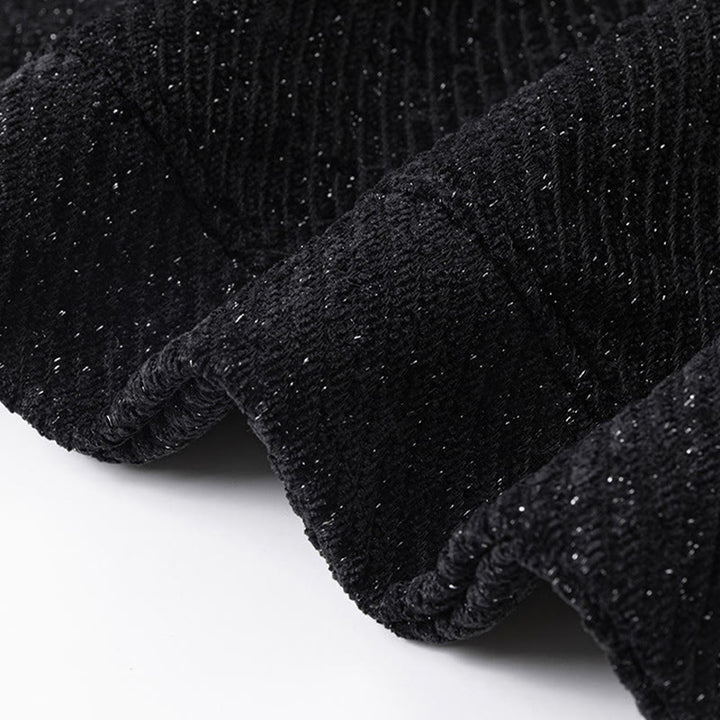 Buddha Stones秋 クルーネック ストライプ ボタン メンズ スウェットシャツ プルオーバー - image 8