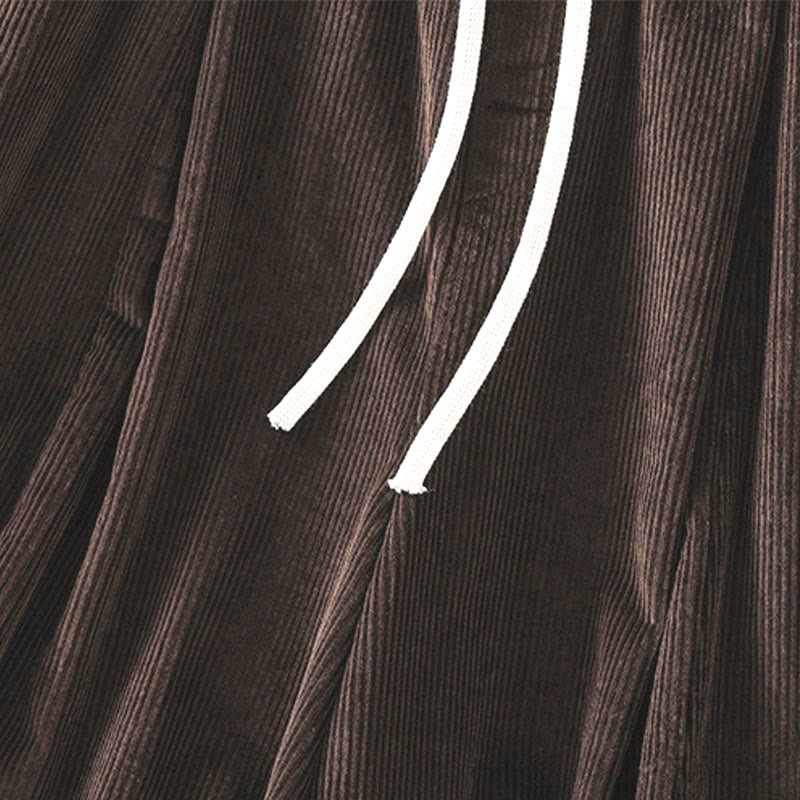 Buddha Stonesプレーン ゴムウエスト レディース クロップド 7-8丈 ワイドレッグ コーデュロイパンツ - image 16