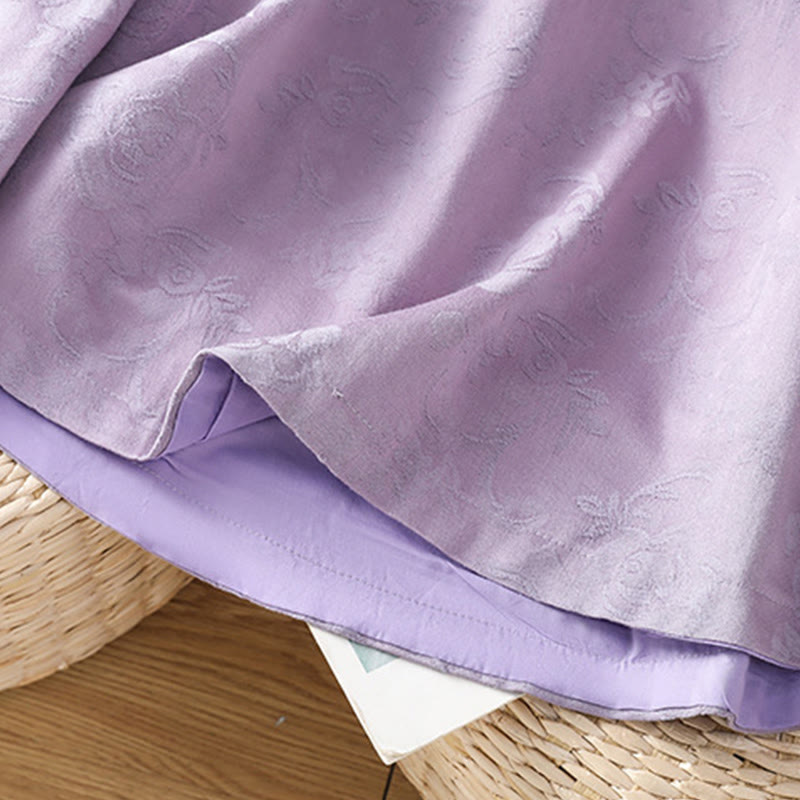 Buddha Stones秋 ジャカード フローラルプリント フロッグボタン スタンドカラー 長袖 レディース コットンシャツ - image 13