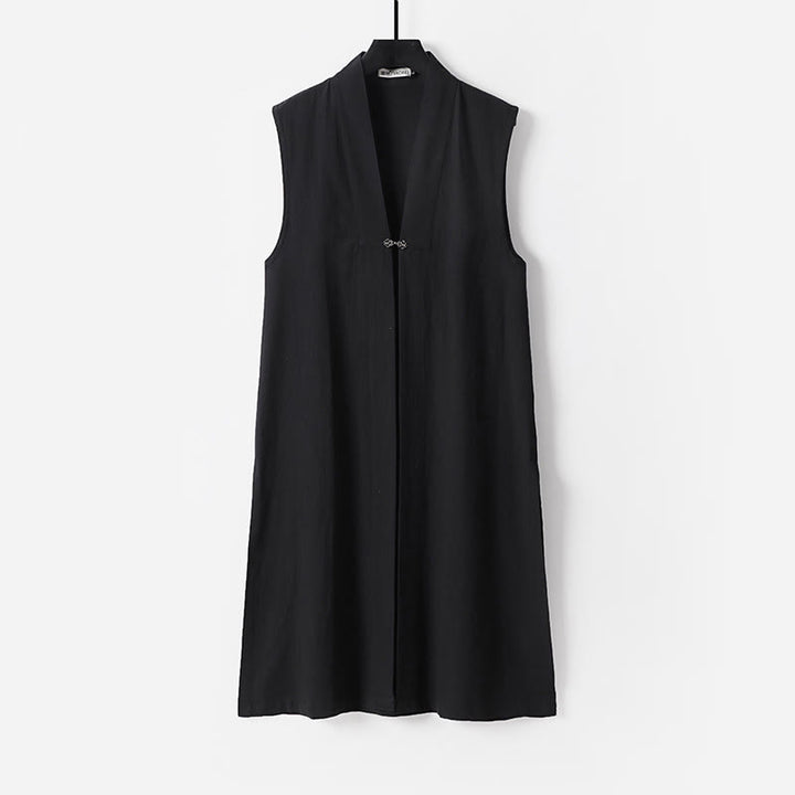 Buddha Stones2個 武当山太極拳儀式用 無地 長袖 メンズ 道教 ロングローブ 着物 ノースリーブ ベストスーツ - image 19