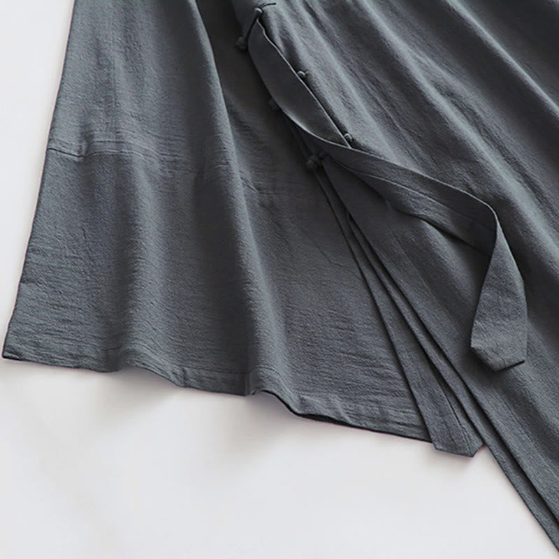 Buddha Stones当山伝統太極拳儀式用ロングワイドスリーブメンズ道教ロングローブ - image 9