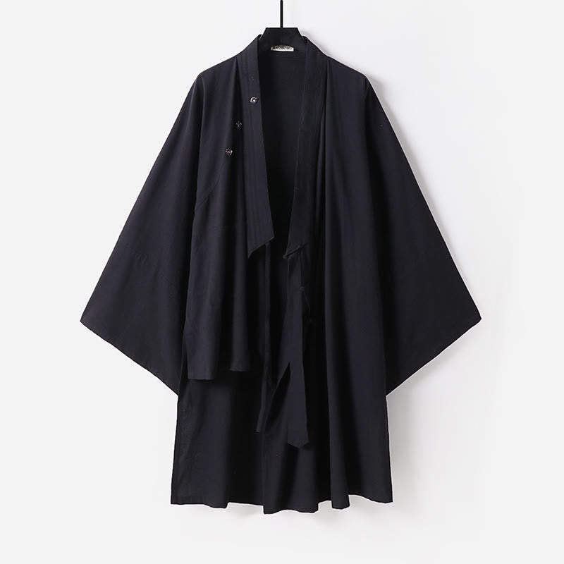 Buddha Stones当山伝統太極拳儀式用 七分袖 男性用道教ロングローブ - グレー - US/UK/AU54、 EU64 (9XL) - image 3