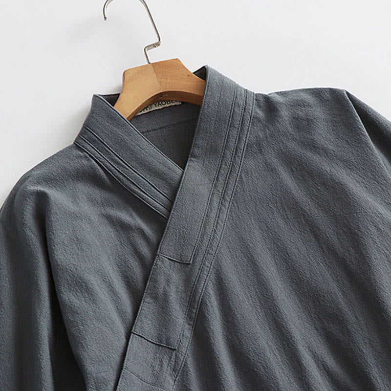 Buddha Stones当山伝統太極拳儀式用 七分袖 男性用道教ロングローブ - image 7