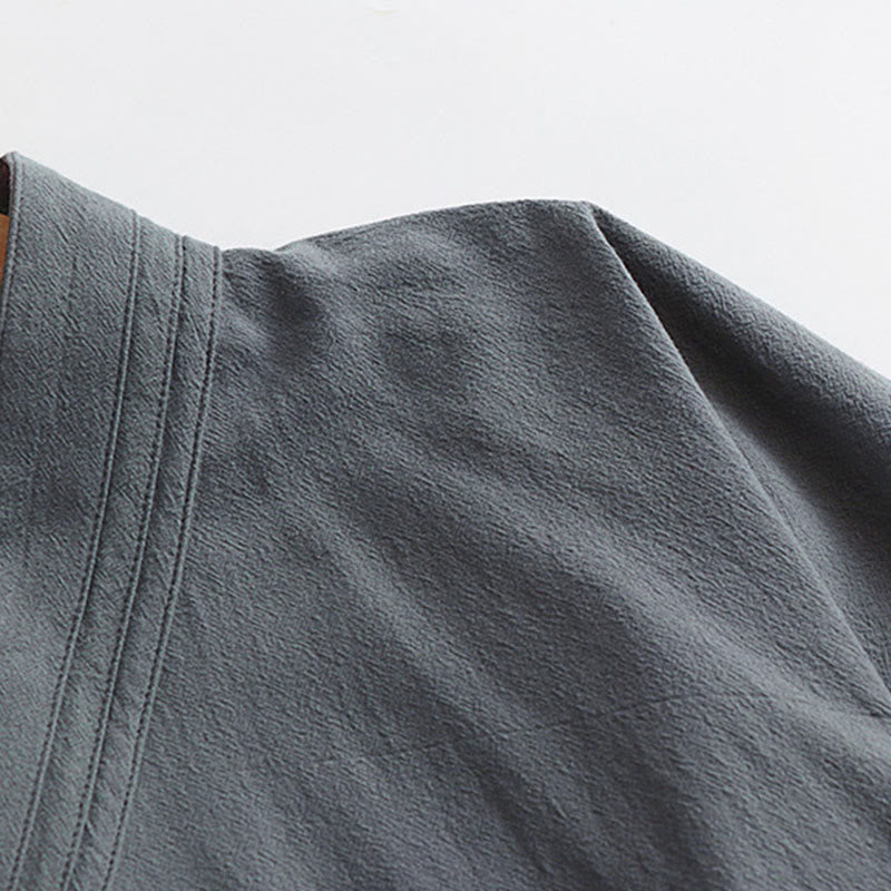 Buddha Stones当山伝統太極拳儀式用 七分袖 男性用道教ロングローブ - image 8