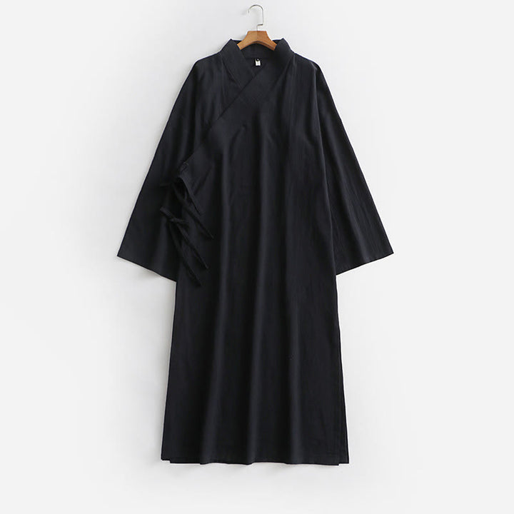 Buddha Stones当山伝統太極拳武術儀式用長袖メンズ道教ロングローブ - image 15