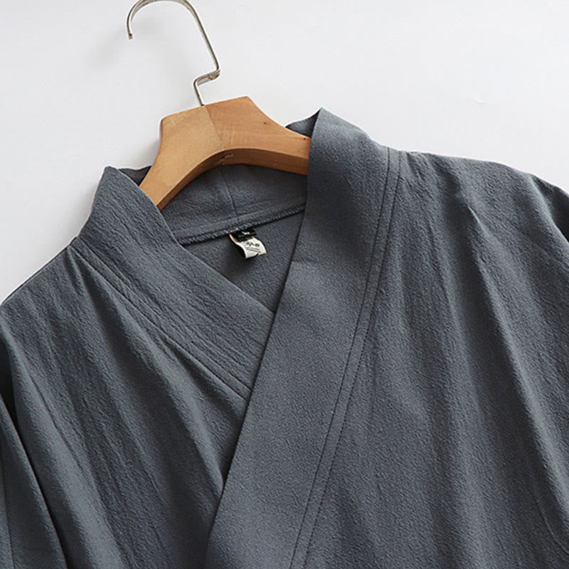 Buddha Stones当山伝統太極拳武術儀式用長袖メンズ道教ロングローブ - image 8