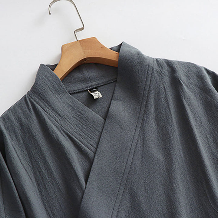 Buddha Stones当山伝統太極拳武術儀式用長袖メンズ道教ロングローブ - image 8