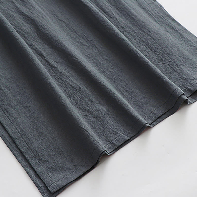 Buddha Stones当山伝統太極拳武術儀式用長袖メンズ道教ロングローブ - image 13