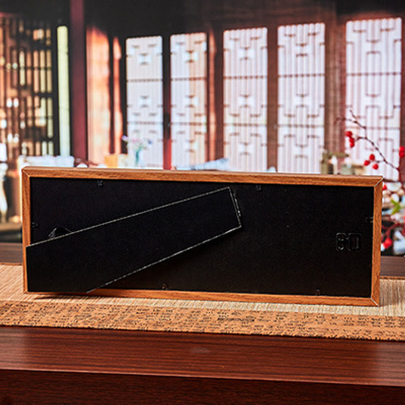 Buddha Stones福の字 五帝コイン 幸運幸運繁栄フレーム オーナメント ホームデコレーション - image 1