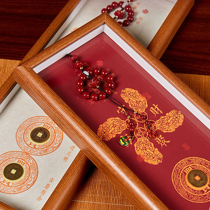 Buddha Stones銅貨 辰砂幸運繁栄を引き寄せる良縁祈願フォトフレーム オーナメント ホームデコレーション - image 10