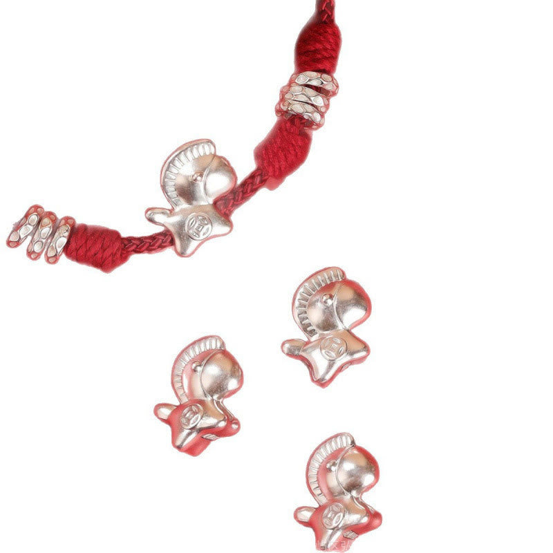 Buddha Stones999スターリングシルバー 馬年フリーダムストリングブレスレット - image 13