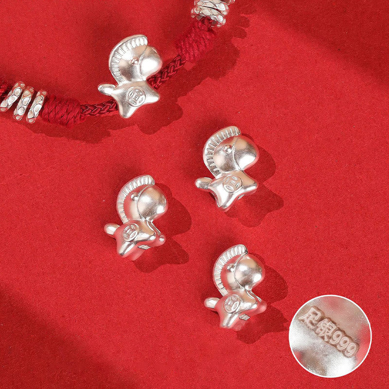 Buddha Stones999スターリングシルバー 馬年フリーダムストリングブレスレット - image 12