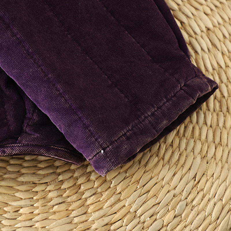 Buddha Stones冬用 フロッグボタン ポリエステル 長袖 コーデュロイ レディース ジャケット  - image 13