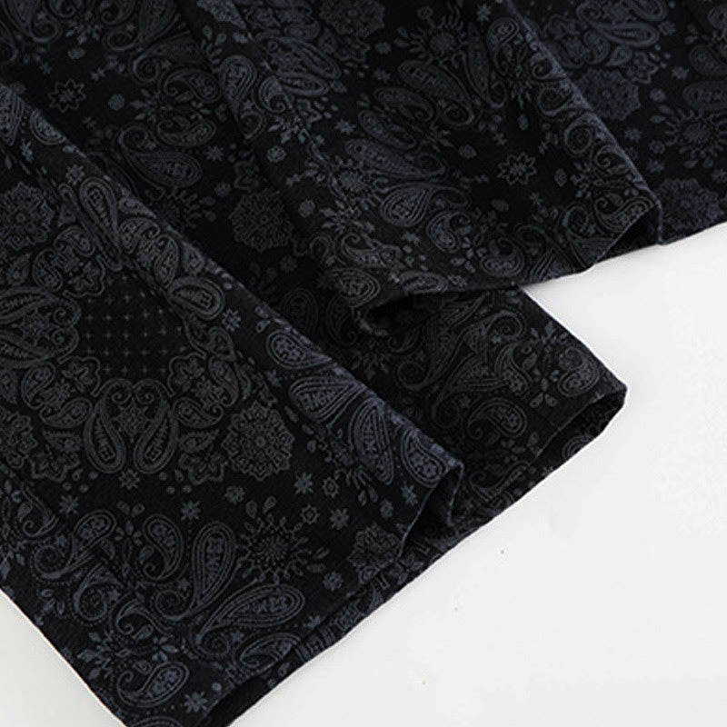 Buddha Stonesカジュアル 花柄 ポリエステル レディース ワイドレッグパンツ ポケット付き - image 4