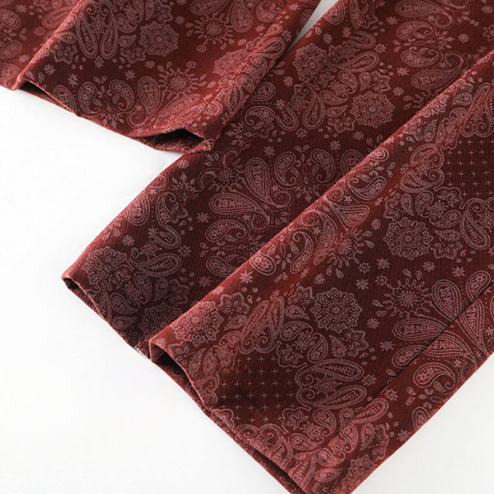 Buddha Stonesカジュアル 花柄 ポリエステル レディース ワイドレッグパンツ ポケット付き - image 11