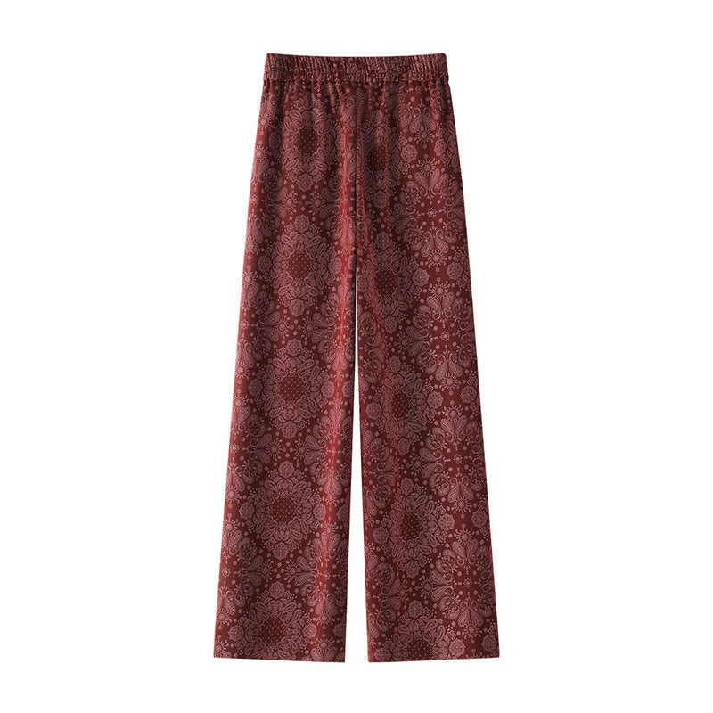 Buddha Stonesカジュアル 花柄 ポリエステル レディース ワイドレッグパンツ ポケット付き - image 6