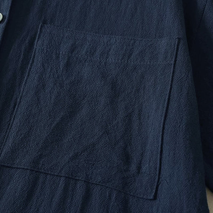 Buddha Stones秋 クルーカラー 長袖 レディース ポリエステル シャツ ポケット付き - image 5