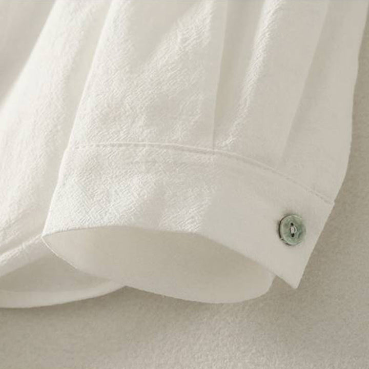 Buddha Stones秋 クルーカラー 長袖 レディース ポリエステル シャツ ポケット付き - image 17