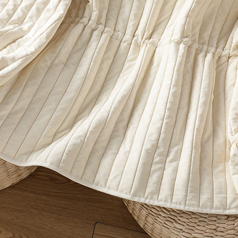 Buddha Stonesレディース 無地 クルーネック ドローストリングデザイン 長袖 コットンジャケット ポケット付き - image 20