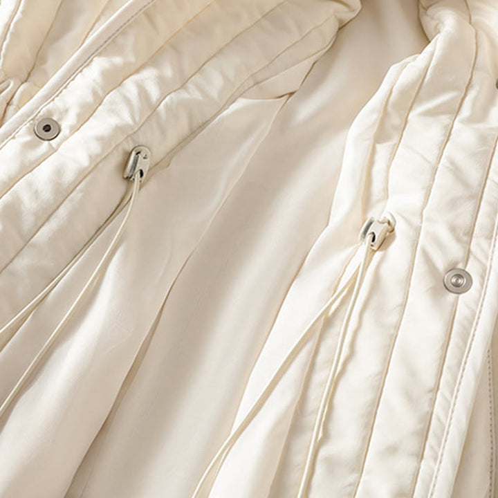 Buddha Stonesレディース 無地 クルーネック ドローストリングデザイン 長袖 コットンジャケット ポケット付き - image 17