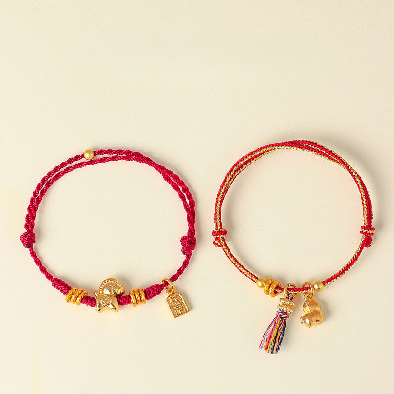 Buddha Stones午年成就力 編み紐 調節可能 ブレスレット - image 11