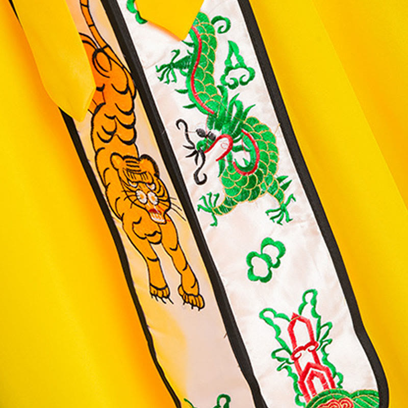 Buddha Stones武当山刺繍龍虎長袖ユニセックス道教ローブ着物気功儀式用 - image 13