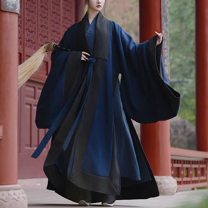 Buddha Stones秋冬 武当 伝統 太極拳 武術 儀式 リネン 長袖 ユニセックス 道教 ロングローブ - image 1