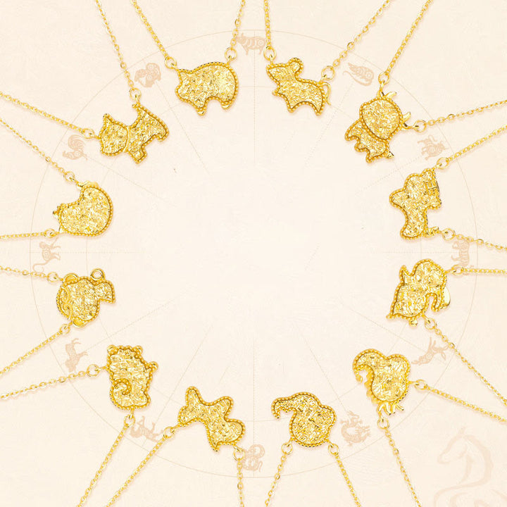 Buddha Stones午年 中国の干支 925スターリングシルバー コインデザイン良縁祈願チェーンネックレスペンダント - image 0