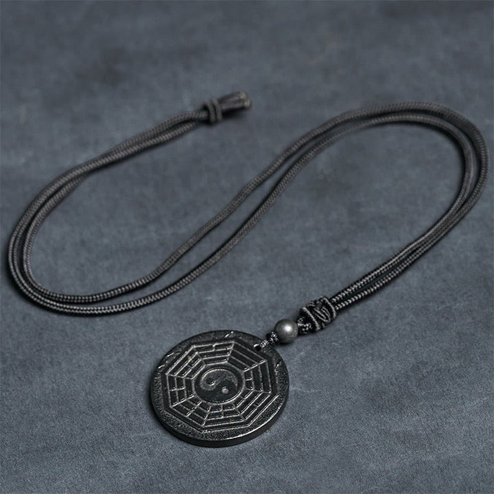 Buddha Stonesのシュンガイト石陰陽八卦守護ネックレスペンダント - image 10