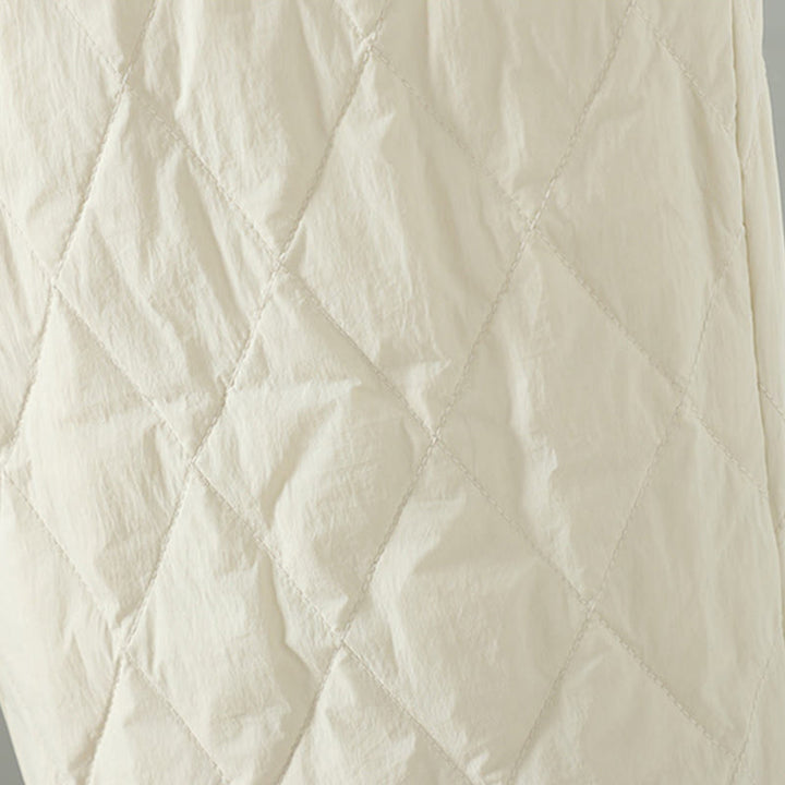 Buddha Stonesピンク花菱形柄コットン厚手レディースパンツ（ポケット付き） - image 6