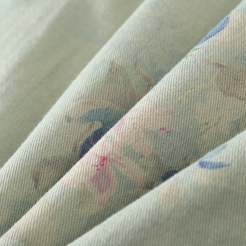 Buddha Stonesフロッグボタン 花柄 クルーネック 厚手コットン 長袖 レディースコート  - image 19