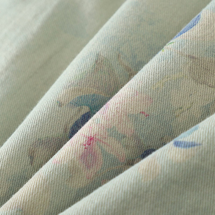 Buddha Stonesフロッグボタン 花柄 クルーネック 厚手コットン 長袖 レディースコート  - image 19