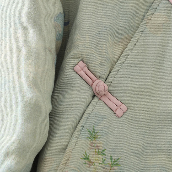 Buddha Stonesフロッグボタン 花柄 クルーネック 厚手コットン 長袖 レディースコート  - image 16