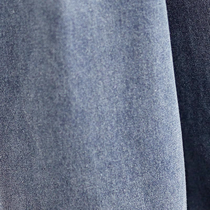 Buddha Stones秋冬 ヴィンテージ風 ダメージ加工 ハイウエスト レディース ワイドレッグパンツ ポケット付き - image 9