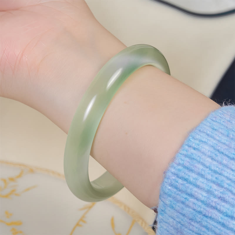 Buddha Stonesクリソベリルキャッツアイ 細身 ピースサポート カフ バングル ブレスレット - image 4