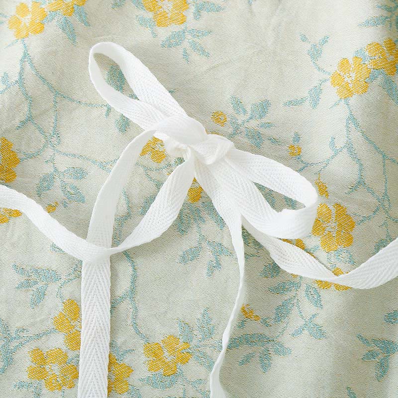 Buddha Stones 2ピース カラフルフローラルリーフ 長袖 Vネック シャツパンツ コットンパジャマセット ポケット付き - image 8