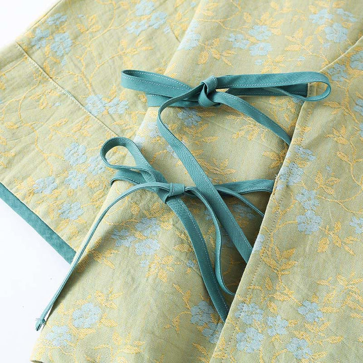 Buddha Stones 2ピース カラフルフローラルリーフ 長袖 Vネック シャツパンツ コットンパジャマセット ポケット付き - image 5