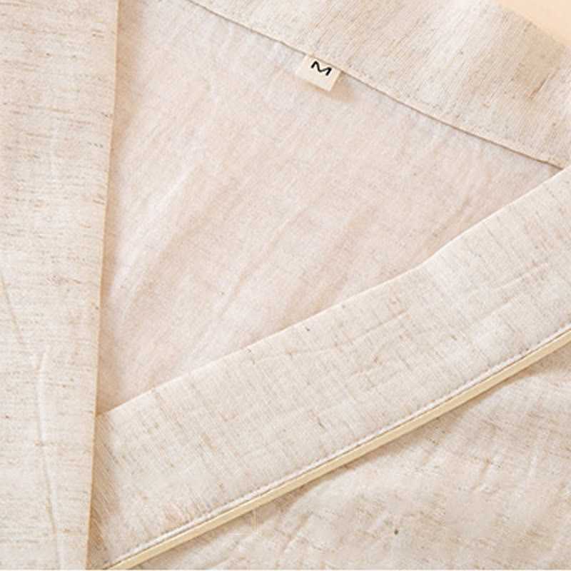 Buddha Stones 2ピース カラフルフローラルバタフライ ロングスリーブ Vネック シャツ パンツ コットンパジャマセット ポケット付き - image 2