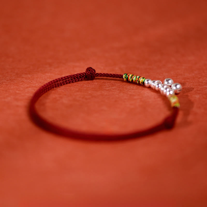 Buddha Stonesシルバーベル 赤 黒 紐 保護 調節可能 猫 小型犬 ペット用首輪 - image 8