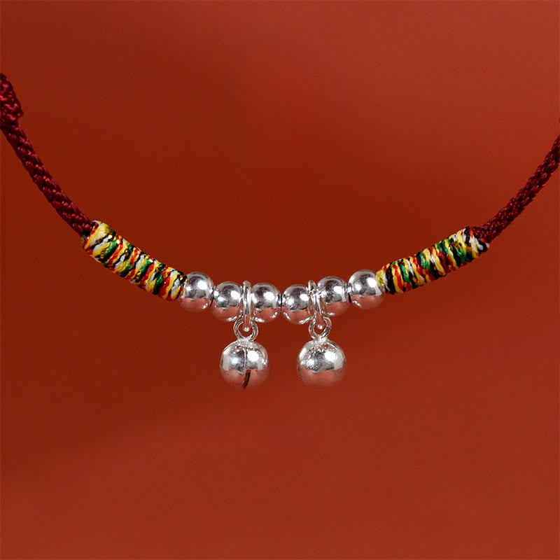 Buddha Stonesシルバーベル 赤 黒 紐 保護 調節可能 猫 小型犬 ペット用首輪 - image 10