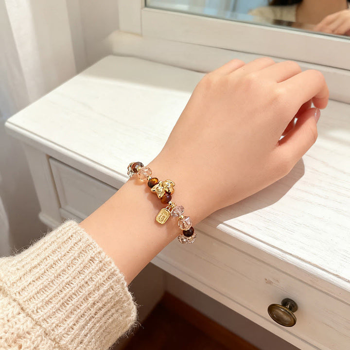 Buddha Stonesタイガーアイ 氷の黒曜石 真珠 午年幸運繁栄豊かさブレスレット - image 17