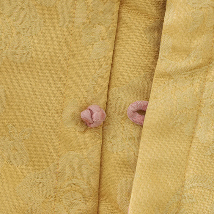 Buddha Stonesの花柄カエルボタンレディースコットンノースリーブベストウエストコート - image 18