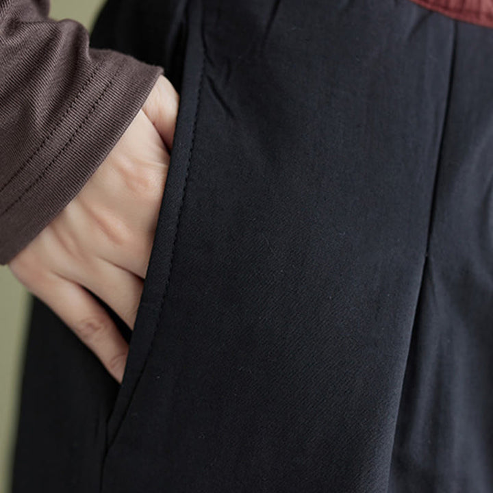 Buddha Stonesカジュアル 無地 レディース ワイドレッグパンツ ポケット付き - image 7