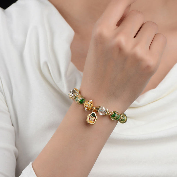 Buddha Stones琉璃ガラス 925スターリングシルバー 銅製 邪悪な霊を寄せ付けないブレスレット - image 11