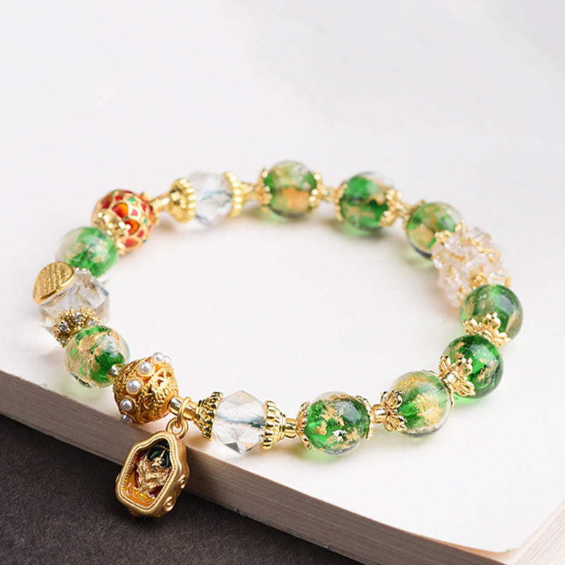 Buddha Stones琉璃ガラス 925スターリングシルバー 銅製 邪悪な霊を寄せ付けないブレスレット - image 3