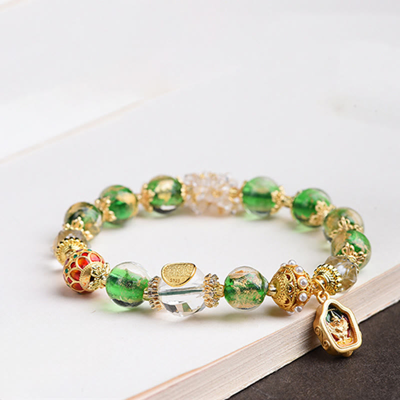 Buddha Stones琉璃ガラス 925スターリングシルバー 銅製 邪悪な霊を寄せ付けないブレスレット - image 8