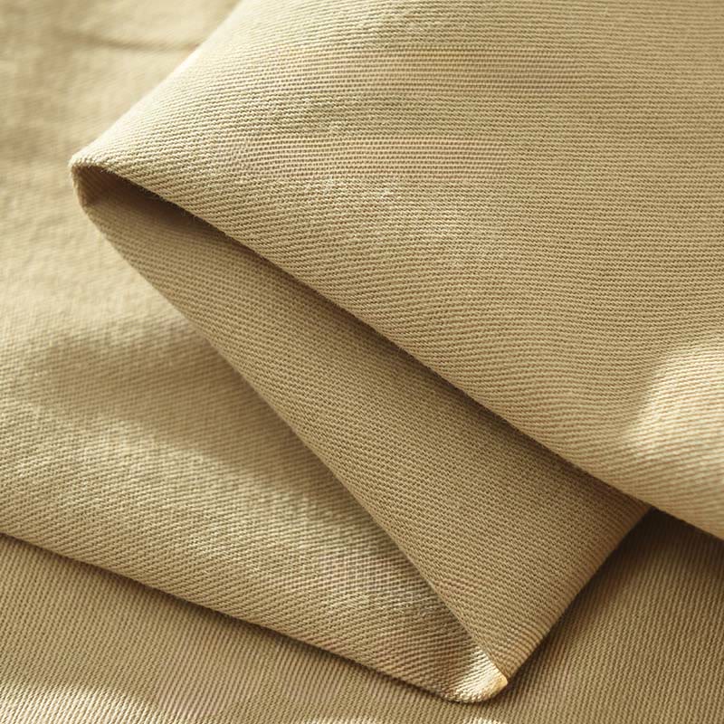 Buddha Stonesシンプル無地ボタンダウン メンズ スタンドカラー 長袖 コットンシャツ - image 4