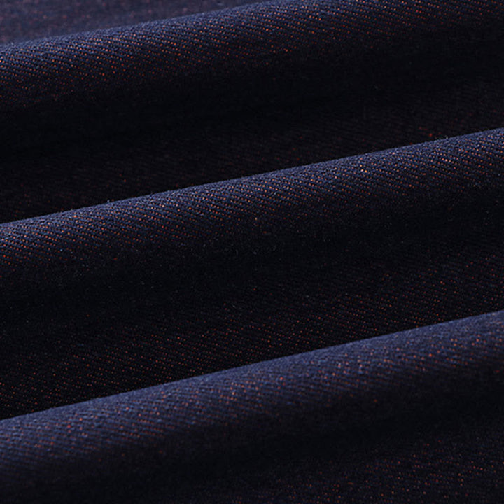 Buddha Stones無地 レースアップ オープンフロント 七分袖 ジャケット メンズ デニム コットン 着物 - image 10