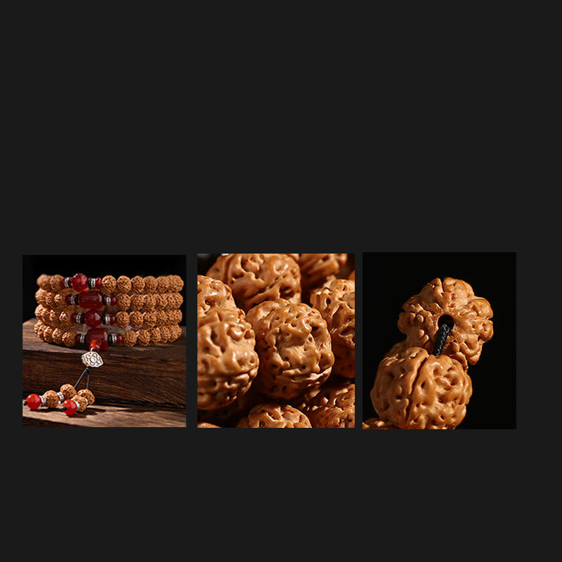 Buddha Stonesチベット 108 ビーズ 菩提樹 三目 珠 縁起物マーラー数珠 - image 10