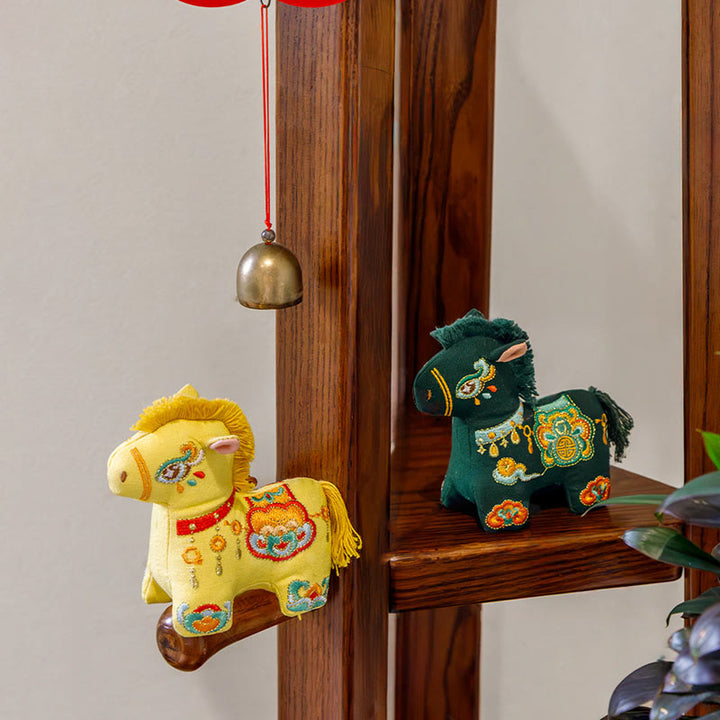 馬年用Buddha Stonesの赤紐の刺繍の吊り下げ装飾 - image 11